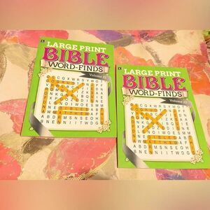 ❤️Kappa Large Print Word Finds Puzzle Lot of 2 Volume 23 English